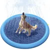 150/170cm Summer Pet Swimming Pool Inflatable Water Sprinkler Pad Play Cooling Mat Outdoor Interactive Fountain Toy for Dogs 240124