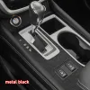 Car Interior Sticker Gear Box Protective Film For Nissan Loulan 2015-2021 Car window Panel Sticker Carbon Fiber Black