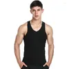 Yoga Outfit Style d'été Mode Simple Coupe libre Modal Trackless Gilet de sport pour hommes Base de musculation