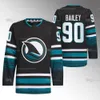 San Jose 2023-24 Sharks Cali Fin 3rd Black Jersey Tomas Hertl Mario Ferraro Logan Couture Mackenzie Blackwood Filip Zadina Mikael Granlund Justin Bailey Luke Kunin