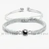 Bracelets Personnalisé Titane Acier Projection Cercle Bracelet 925 Argent Couples Personnalisé Photo Memorial Saint Valentin Cadeau De Noël