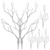 Decorative Flowers 6 Pcs Twig Simulated Twigs Artificial Plants Fake Decor Plastic Tree Branches For Decoration