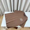 EUA Estilo Carta Toalha Bordado Tee Designer Camiseta Primavera Verão Moda Casual Skate Homens Mulheres Camiseta 24ss 0127