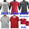 Nova chegada 24 25 Live.POOL Soccer Jersey SALAH casa fora terceiro THIAGO Luis Diaz Futebol FIRMINO VIRGIL Shorts camada fãs Camisa FC Maillot De Foot Kits Liverpoolf Kids