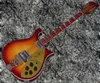 Neck Thru Body 660 12 String Cherry Sunburst Fire glo Tom Petty Electric Guitar, Gloss Varnish Red Fingerboard, Checkerboard Binding