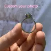 Rings Rose Flower Photo Custom Projection Ring with Your Picture Family Memory Gift Dog Projection Rings Valentine's Day Gift