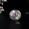 Bottles 10pcs 10-25mm Colorful Round Glass Wish Pendant Charms DIY Vials Cover Clear Globe Bubble Orb Crystal Necklace