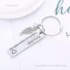 desigenr Jewelry Porte-clés Drive Safe Wing I Need You Here with Me Trucker Cadeaux pour mari, papa, petit ami, meilleur ami, cadeaux JU9V