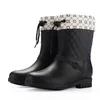 Miaoguan Rain Boots 여성용 웨이드 부츠 껌 부츠 웰리 웰리 플러시 따뜻한 겨울 여성 갈로시스 레인 부츠 여성 재생 스노우 스노우 부츠 240125