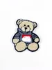 3 шт./пакет, тканевые нашивки с рисунком маленького медвежонка своими руками, модная детская одежда, штаны, украшения для ремонта, милые нашивки с отверстиями
