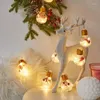 Saiten Weihnachtslichterkette, roter Kegel, Kiefernnadel, Glühbirne, Baumdekoration, LED-Lampe, Innen-Festival-Beleuchtung