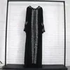 Ethnische Kleidung, die Frauen Afrika-Partykleidung Chiffon-Kaftan-Robe islamische Abendkleider muslimisches Kleid Boubou-Kaftan Abaya afrikanisch verkauft