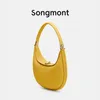 Moda Songmont Crescent Luna Designer Bag Strap Womens Mens Luxurys Bolsa Crossbody Half Moon Bags Totes Removíveis Sling Satchel Bolfskin Bag 4377