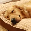 Hoopet varma hundar sovande säng mjuk fleece husdjur filt avtagbar kattvalpmatta kudde för små medelstora stora hundar husdjur leveranser 240124