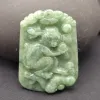 Pendants Natural Jadeite Jade Stone 12 Chinese Zodiac Animal Pendant Rat Ox Tiger Rabbit Dragon Snake Horse Goat Monkey Rooster Dog Pig