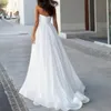 Vestidos de noiva linha A com decote transparente em camadas Organza frisada pérolas vestido de noiva drapeado para noiva trem de varredura para casamento para mulheres negras árabes africanas D130