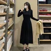 Robe en laine à vent doux pour femmes, nouveau Style coréen, Slim, tricoté, printemps et automne 2024