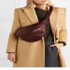 Cordon 2022 Femmes Slouchy Banana Bandbody Sac Lady Vin Rouge Noir Couleur Sacs à bandoulière Zipper Demi-Lune PU Cuir Chest249O