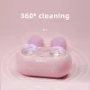 Detergenti Cute Rabbit Detergente per lenti a contatto Pulitore ad ultrasuoni Strumenti automatici per la pulizia delle lenti a contatto Custodia portatile per il lavaggio delle lenti a contatto