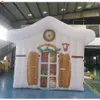 5x3x3.5mH (16.5x10x11.5ft) With blower Free Door Ship Outdoor Activities Digital Printing Inflatable Santa Grotto Like a 2 flooring House For Sale