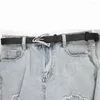 Paski Pasek Pusty pusta geometryczna klamra dla mężczyzn ubieraj Akcesoria w talii skórzane dżinsy