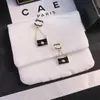 Orecchini Ciondolo per borsa nera Nuovo designer Design classico da donna con orecchini di gioielli regalo di moda amore scatola