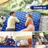 2 Person Camping Mat with Air Pillow Portable Mattress Waterproof Backpacking Sleeping Pad Outdoor Inflatable 240127