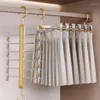 Hangers 6 In 1 Pants Racks Foldable Multifunction Drying Rack For Socks Skirts Underwear Wardrobe Space Saver Trousers Storage