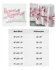 Bed Skirt Pink Flower Cherry Blossoms White Elastic Fitted Bedspread With Pillowcases Mattress Cover Bedding Set Sheet