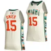 Hurricanes Basketball College 24 Nijel Pack Jerseys University 1 Michael Nwoko 5 Wooga Poplar 15 Norchad Omier 4 Bensley Joseph Custom Name Mans Youth Woman