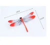 PVC simulated dragonfly insertion rod magnetic refrigerator with pin and curtain decoration creative home garden 14CM simulation dragonfly P249