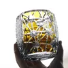 Japanese Handmade Carved Crystal Glass Whisky Light Luxury Retro Foreign Wine 240127