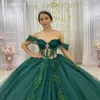 ANGELSBRIDEP vert scintillant luxe cristal Quinceanera robes épaules nues fête d'anniversaire robe de bal robes de 15 240126