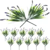 Decorative Flowers 12pcs Simulation Lavender Stem Fake Bunches Faux Lifelike Props