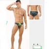 Sous-vêtements Impression de mode Sous-vêtements sexy pour hommes Triangle Culotte de natation Taille basse Slip de bain Séchage rapide Short de sport pour jeunes étudiants