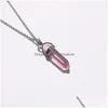 Pendant Necklaces Glass Shape Hexagonal Prism Necklace Jewelry For Women Men Drop Delivery Jewelry Necklaces Pendants Dhywu