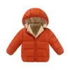 Down Coat Clothing Winter Jacket Detachable Hat Girls Boys Outdoor Kids Vest Warm Hoodie Suitable For 1-8 Years Old Wool