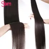 Peruansk 100% mänskliga hår raka buntar vävväv för svarta kvinnor 3 4 buntar handlar naturligt 30 tum bunt hår S 240118