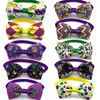 Abbigliamento per cani 50/100 pezzi Papillon piccolo stile Mardi Gras Cravatte per cuccioli Papillon per animali domestici Accessori per toelettatura gatti