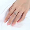 Anéis 925 prata esterlina simples ajustável cruz polegar anéis cristão abençoado jóias esperança amor fé anel para meninas adolescentes mulheres homens