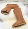 Botas 2024 Austrália Mulher Sapato Mulheres Couro Joelho Coxa Alta Alta Longa Inverno Neve Senhora Designer Tenis