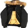 Winter Gold Lining Label&Ordinary Standard Real Coyte Fur Mens Canadian MosenKnuclkes Bomber Ballistic Parka Goose Down Jacket Warm Coat Extreme Weather Hooded