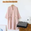 Kobietowa odzież sutowa wiosna bawełna bawełna luźna jesienna szlafrok męska i 2024 japońskie pary szatą na parze