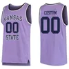 Basquete universitário 5 Cam Carter Jersey Kansas State Wildcats College 24 Arthur Kaluma 13 Will McNair Jr 1 David NGuessan 4 Darrin Ames 2 Tylor Perry Bordado