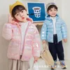 Down jas schattig babymeisjes winterkleding kinderen lichte jassen met oor hoodie lente meisje jas peuter kinderen kleding voor jongens