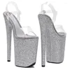 Sandali LAIJIANJINXIA 23CM/9 pollici PVC Tomaia Sexy Esotico Tacco Alto Glitter Piattaforma Party Pole Dance Scarpe 003