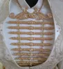 Sunspicems Caucasus Women Belt Plate Bredlide Jewelry Sets Ethnic Wedding Dress Belt Necklace Turkish Chest Bibs Waist Chain 240119