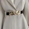 Ceintures ceinture femmes mode polyvalente couleur unie boucle ovale ceinture décorative belle taille élégante pour les robes
