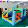 3.6x3.4x2.2m Toptan Ticari Renkli Şişirilebilir Su Slide Sıçrama Evi Çocuklar İçin Havuzlu Arka Bahçe Su Slide Combo Atlama Bouncer Açık