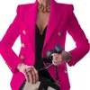 Kvinnors kostymer mode långärmad arbete blazer solid office lady coat blazers slim höst skakad jacka vita svarta kvinnor elegant fit slitage